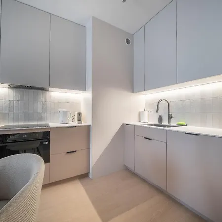 Apartment Kierbedzia Beige Elegance, Free Parking