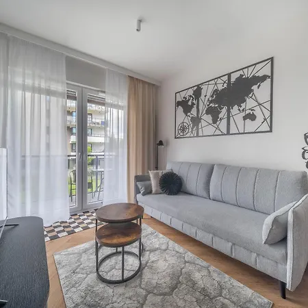 شقة Kierbedzia Beige Elegance, Free Parking وارسو